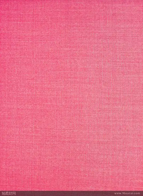 玫红色棉麻布料纹理背景高清图片 - 素材中国16素材网