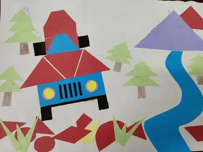 感受数学之美丨小学部数学教研组举行图形拼贴画创意活动_平面_知识面