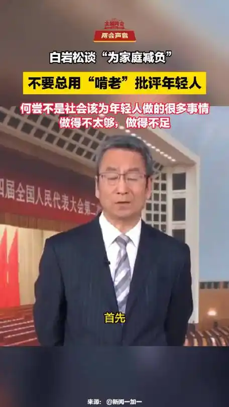 白岩松谈"为家庭减负" :不要总用"啃老"批评年轻人……|白岩松|家庭