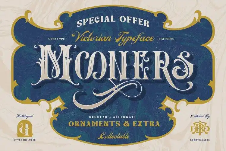 mooners-哥特式复古欧式传统-英文字体下载