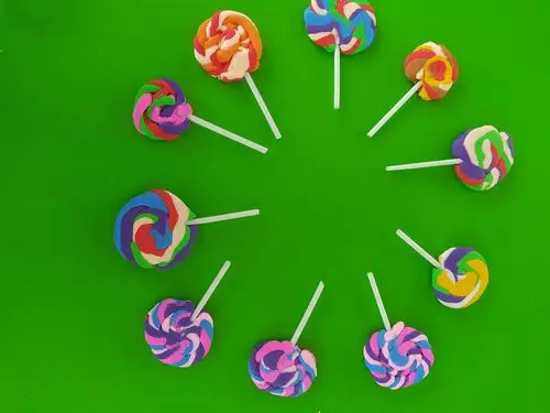橡皮泥制作《棒棒糖🍭》 - 美篇