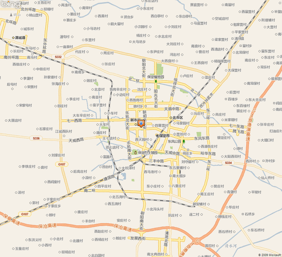 最新保定市交通地图