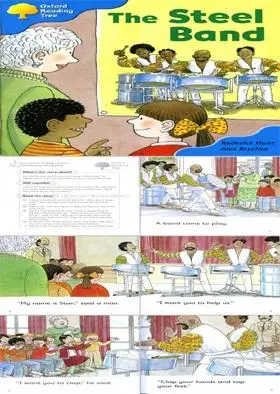 the  steel  band钢带英文绘本ppt模板