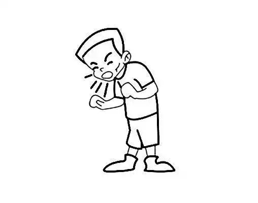 打喷嚏流鼻涕感冒的女孩手绘插画图片免抠素材打喷嚏唔口鼻简笔画