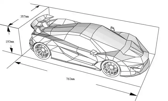 迈凯伦p1超级跑车纸模型