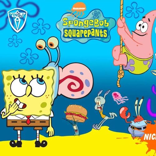 创意贴纸 海绵宝宝派大星卡通动漫夜间反光车贴行李箱装饰贴