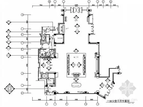 [分享]宾馆大堂cad设计装修资料下载