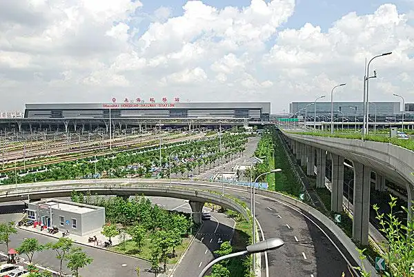 高铁虹桥站_全景网