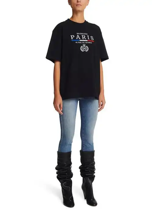 【包邮包税】 balenciaga巴黎世家 21年春夏 女士 短袖t恤 balb7747