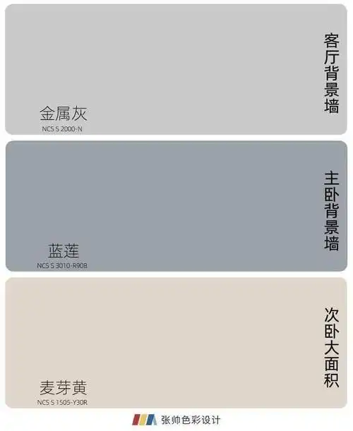 德国舒尔茨漆4组全屋乳胶漆高级灰配色方案