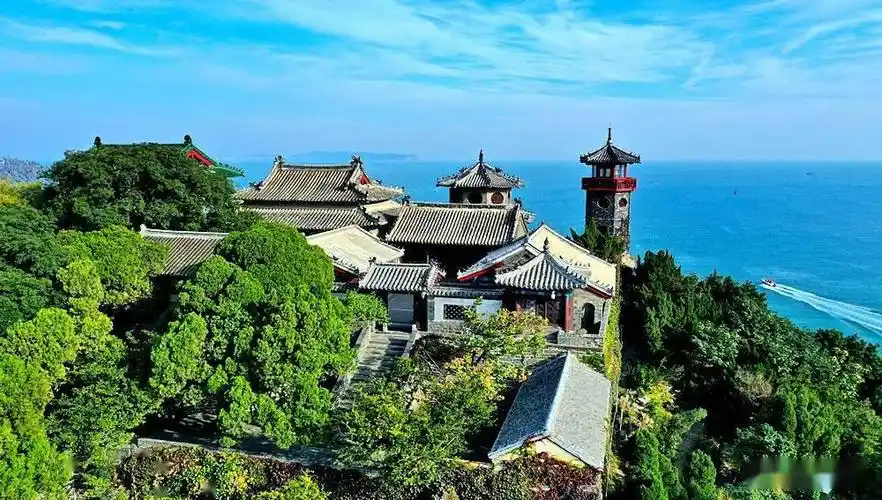 空中鸟瞰人间仙境之称的蓬莱阁