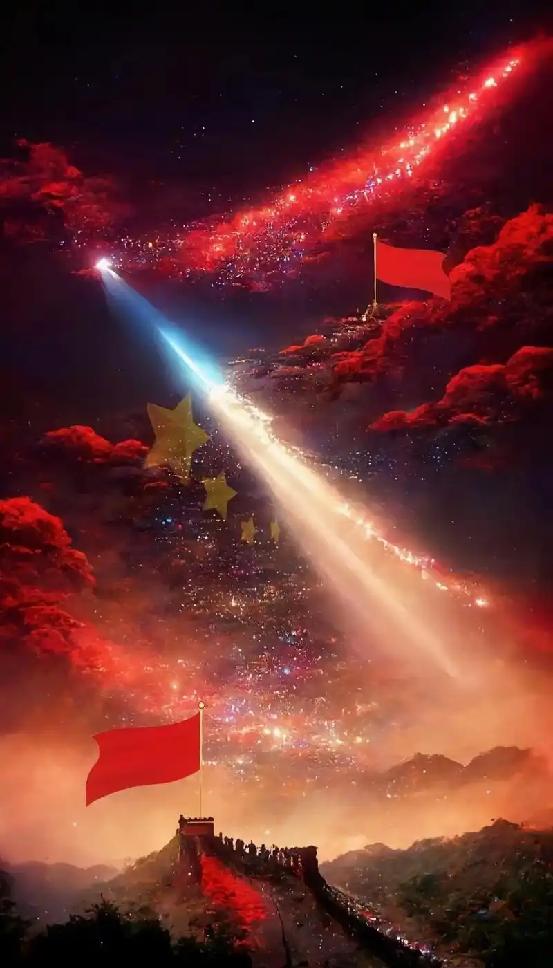 ins超火红色背景图 - 抖音