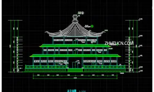 三层古建天坛设计建筑施工图-大殿寺庙类-古建筑-建筑图纸-图纸-筑图