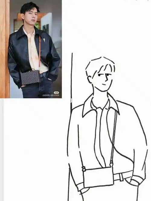 我喜欢的男演员李现照片转手绘