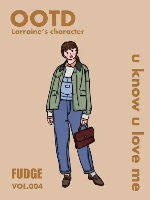 插画ootd手绘人物穿搭女孩4