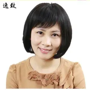 中老年假发真发假发女短发真人无痕中年女士妈妈短直发发型真发套