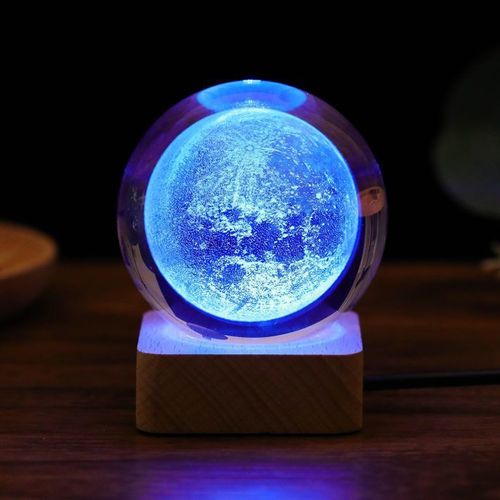 圣诞节礼物小夜灯创意生日礼物送女生闺蜜男友发光水晶球星空摆件