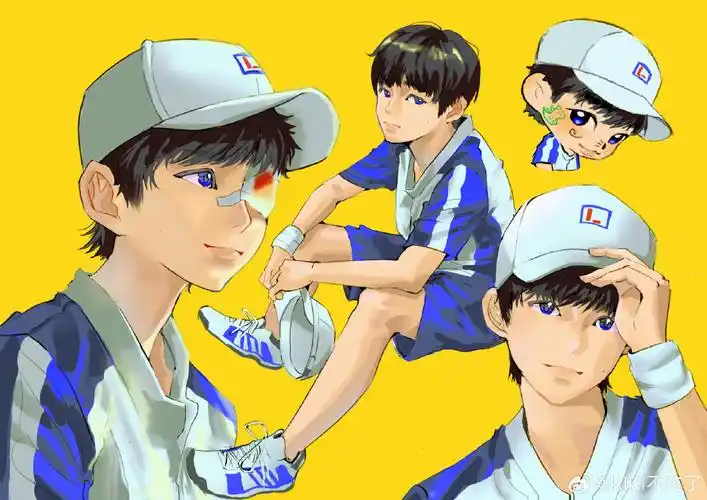 太帅了试着画了路夏🎾!