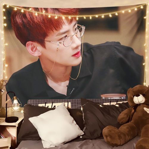 白敬亭背景布你是我的城池营垒定制挂布白鸽应援宿舍墙壁装饰必备