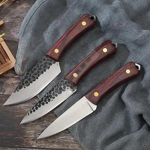 族手工刀老式手工锻打刀家用小刀割肉刀屠宰厂分割肉猪牛羊刀 屠宰