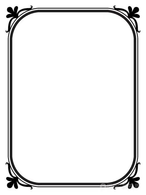 简单黑色装饰装饰框架