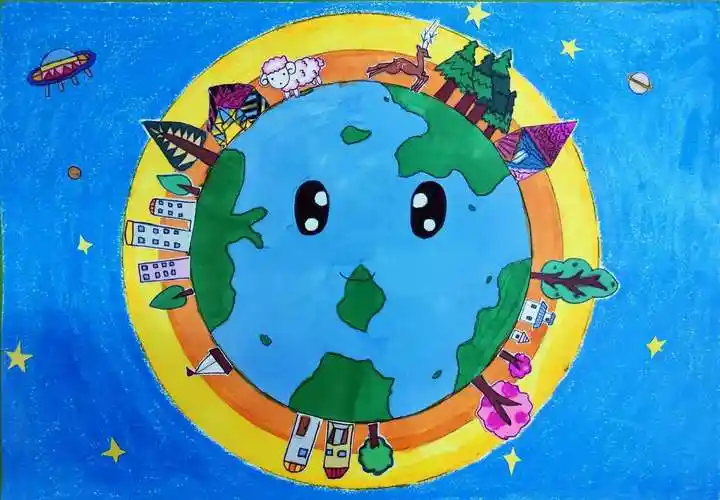 写美篇  地球的未来是属于孩子们的,对学生进行"世界地球日"教育,不仅
