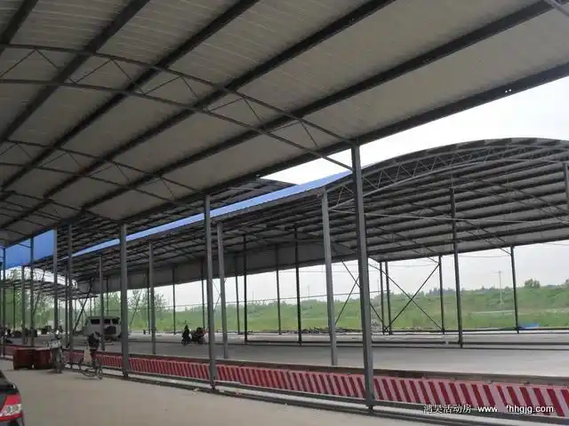 轻钢圆弧棚(材料棚)系列--安徽鸿昊钢结构彩板有限公司
