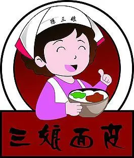 凉皮简笔画卡通