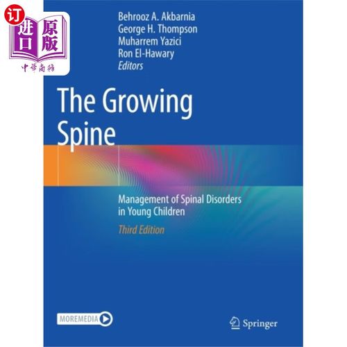 海外直订医药图书growing spine 越来越多的脊柱