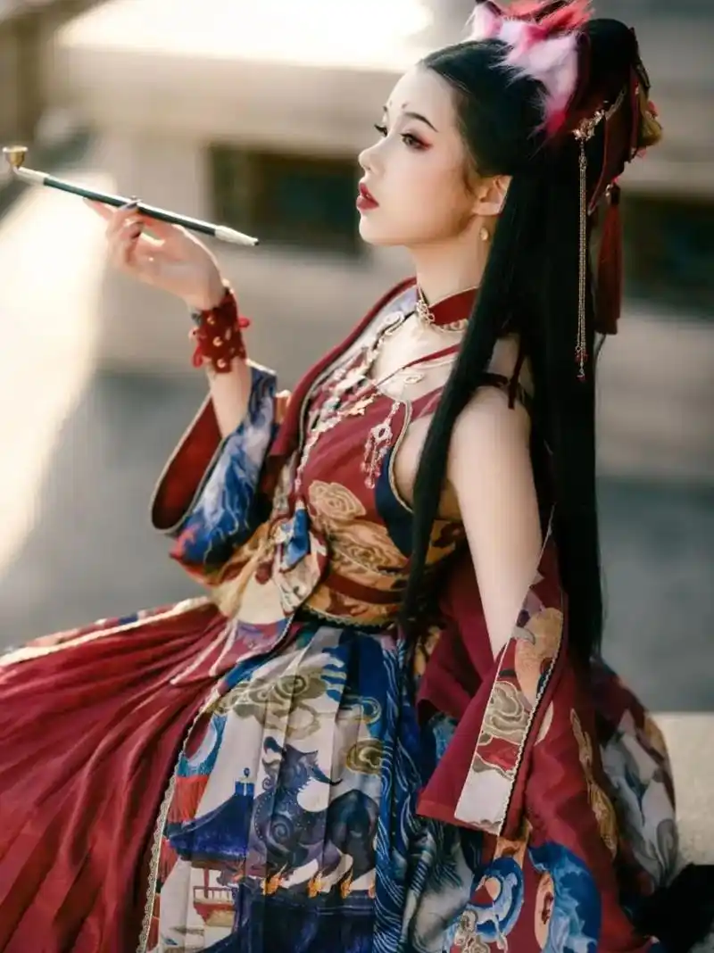 典雅又高级的"大唐风"洛丽塔,吸睛醒目,看着还挺新潮