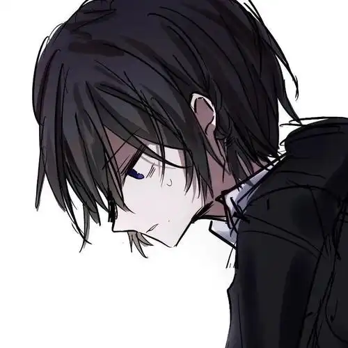 男生头像 | 超酷的黑白系伤感动漫男头