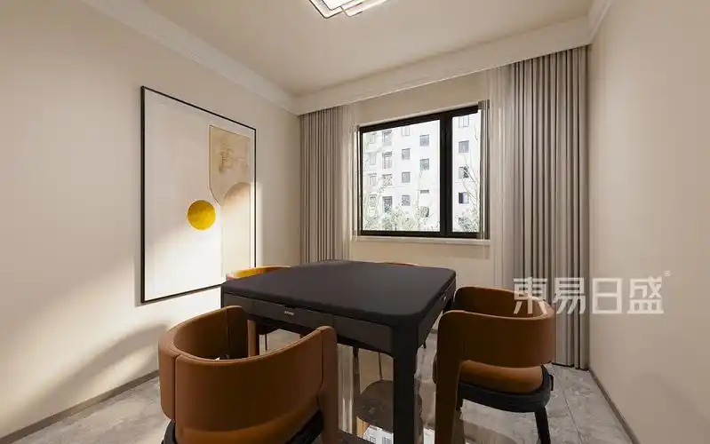 现代简约风格休麻将室装修设计效果图效果图