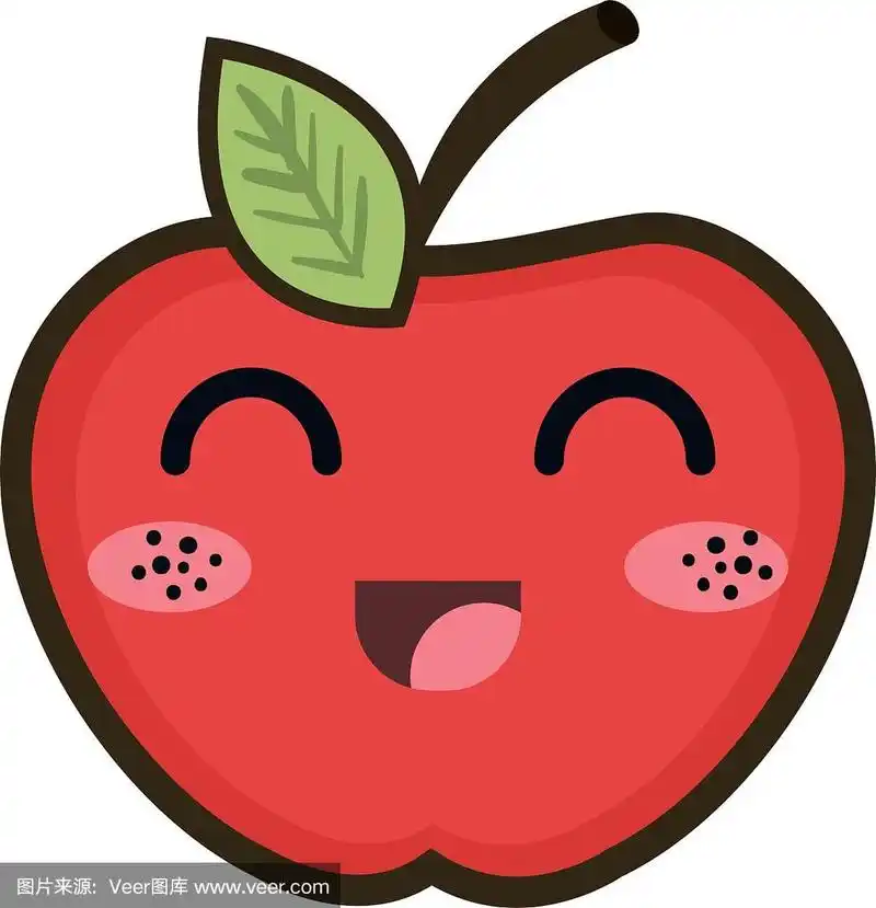 卡哇伊卡通苹果