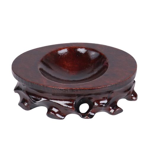 底座b065自带凹槽奇石实木石头座木托架工艺品木雕