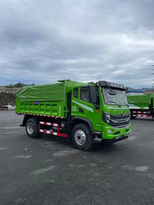 6吨渣土环保自卸车4x2东风华神国六170报价河北廊坊4米翻斗自卸车