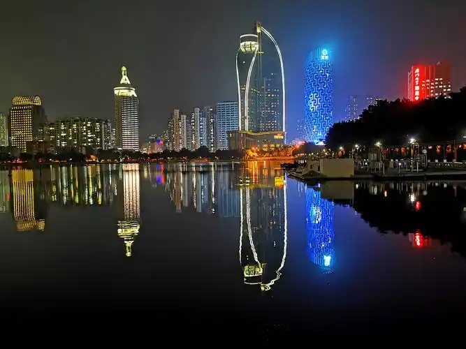 国庆节厦门筼筜湖夜景