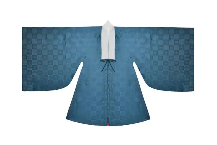 惜物国风明制汉服披风定制方格多宝晚明风全汉服