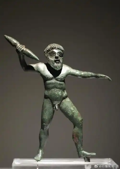 古希腊-众神之王宙斯雕像公元前480-前470年青铜雅典国家考古博物馆藏