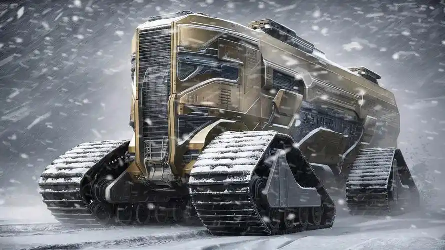 白噪音末日装甲车,超巨型装甲车各种设备齐全