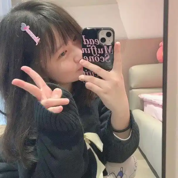 学生党ins校园校服背书包女生头像