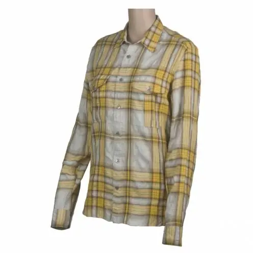 burberry巴宝莉brit系列格子衬衫拼色l