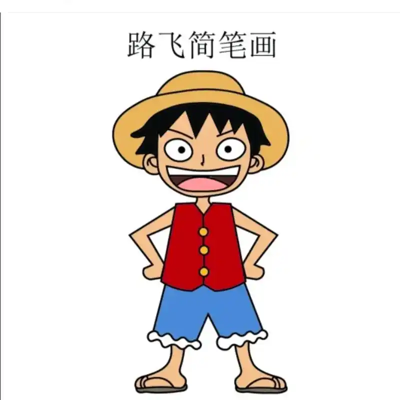 q版人物 #海贼王 #路飞 #简笔画海贼 - 抖音