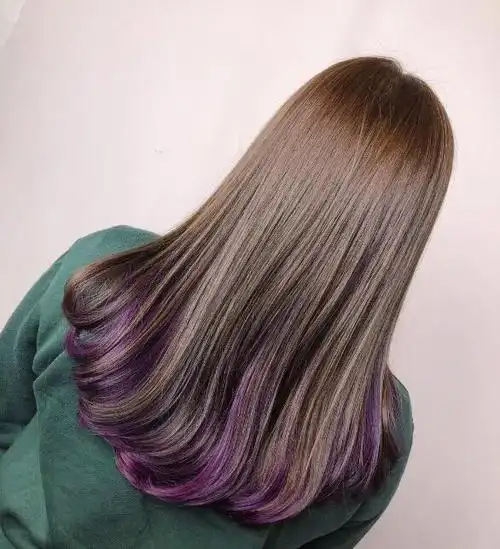 女生渐变色,跳色染发效果图片_发型站_最新流行发型设计发型图片与