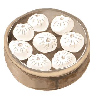 小笼包插画早餐小面包蛋糕主图直通车手绘卡通创意风早餐美食促销海报