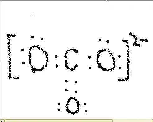 碳酸根离子的电子式