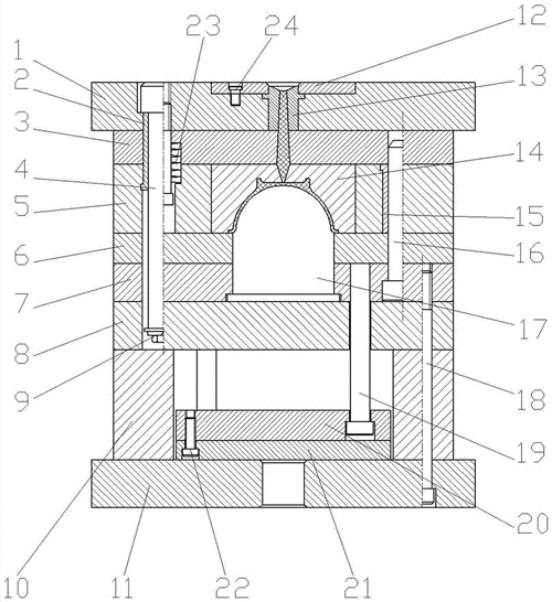一种高效聚丙烯塑料碗注塑模具制造技术,塑料注塑模具专利_技高网