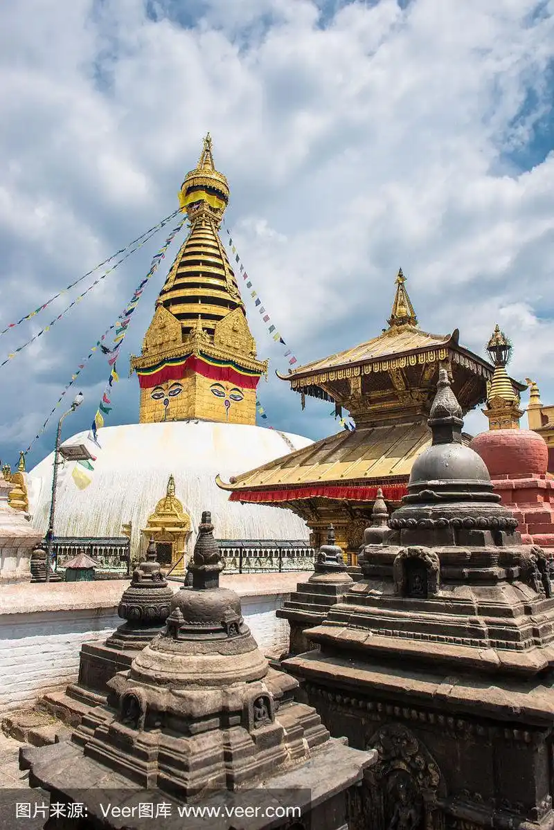 尼泊尔美丽的寺庙
