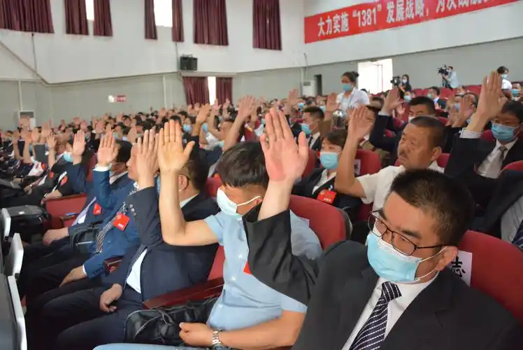 委员举手表决通过会议决议.