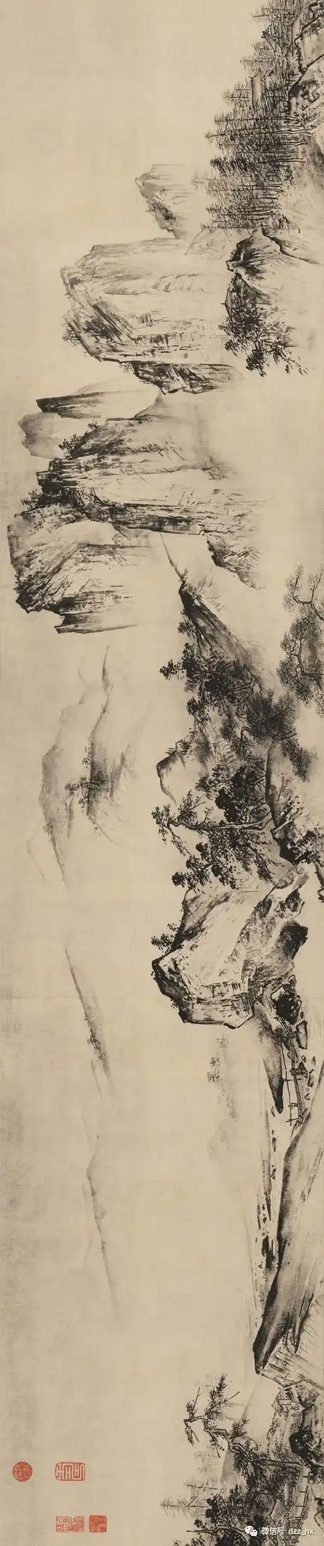 艺术天地如同生命长卷的山水画