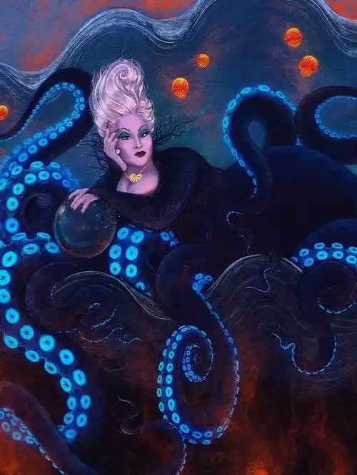 美人鱼都去讨论爱丽儿的美丑了,但是作为反派粉对于从小就最爱的乌苏